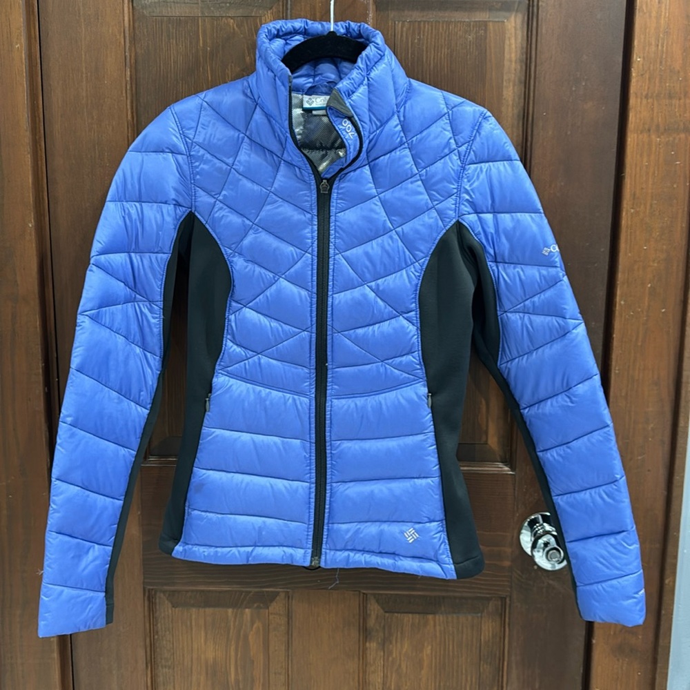 Columbia Womens 700 Fill Omni Heat Reach The Peak Down Hybrid Jacket XS